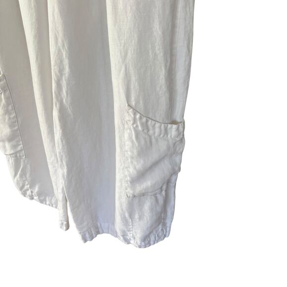 Bryn Walker White Capri Linen Pants Size Medium - Picture 5 of 14